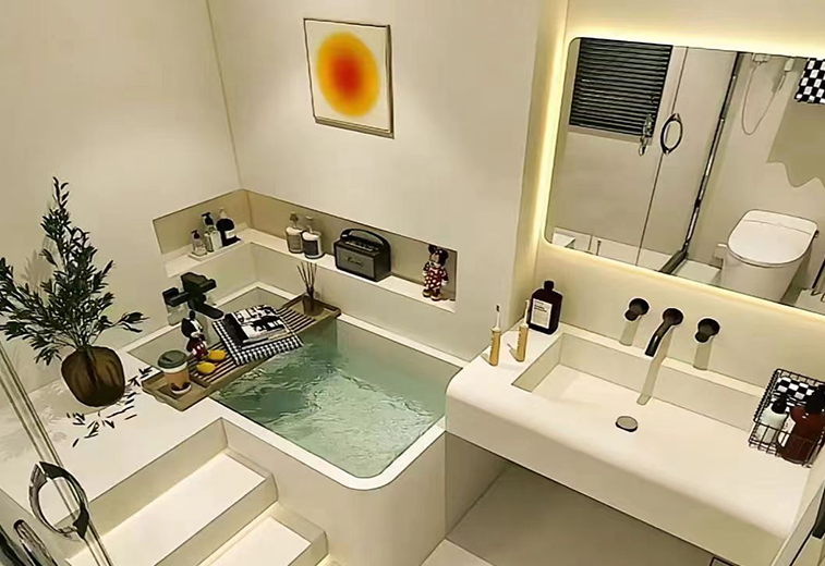 微水泥衛(wèi)生間應用案例